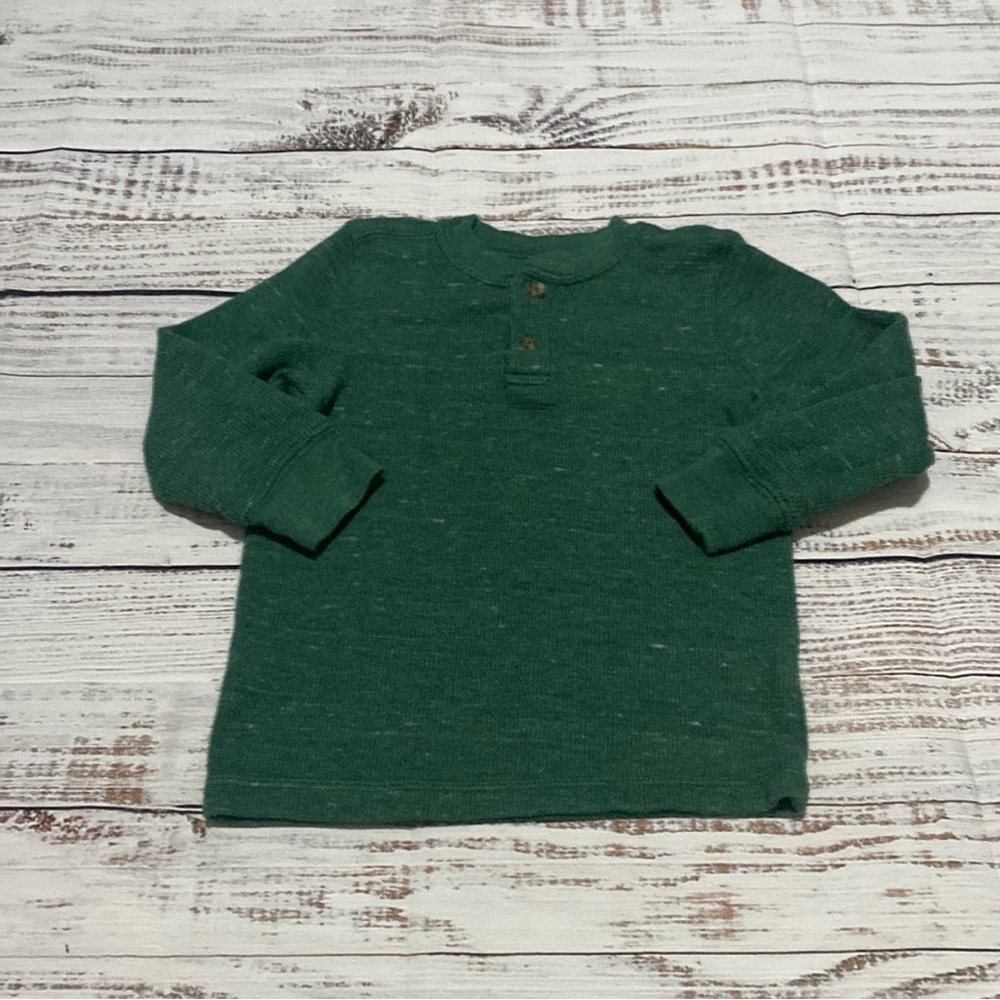 ♥️2/$14♥️ Jumping Beans Green Waffled Henley